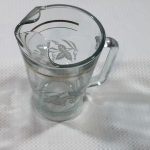 Vintage Bartlett Collins frosted pitcher 8.5”